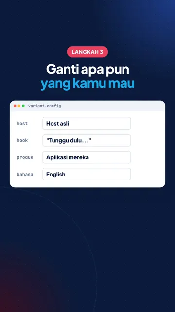 Langkah 3: ganti apa pun yang kamu mau